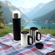 Thermosflasche Edelstahl