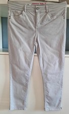 Street One Jeans York Gr. 33 / 26 Hellgrau Caprihose Hose