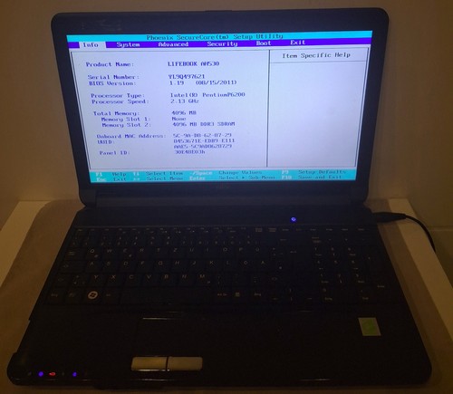 Fujitsu siemens lifebook ah530 - fujitsu-siemens,