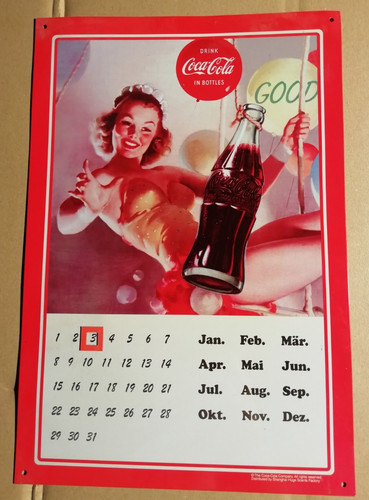 Coca cola wandkalender - -,