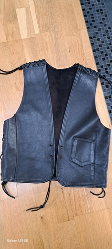 Herren-Biker-Echtlederweste