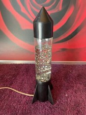 Leuchtobjekt - Glitterlampe - Design 70er Jahre - Farbe: Schwarz