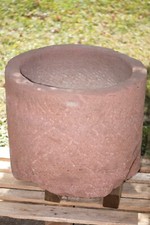 Roter Sandstein Trog Brunnen Topf Pflanzen Kübel Garten Hof