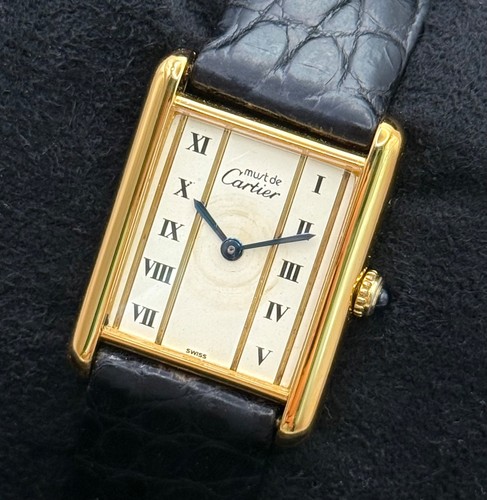 Cartier tank vermeil vintage - vermeil,