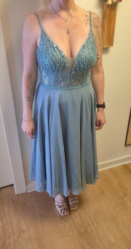 Swing abendkleid hellblau - swing, abendkleid,