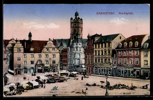 Ansichtskarte darmstadt - ansichtskarte,