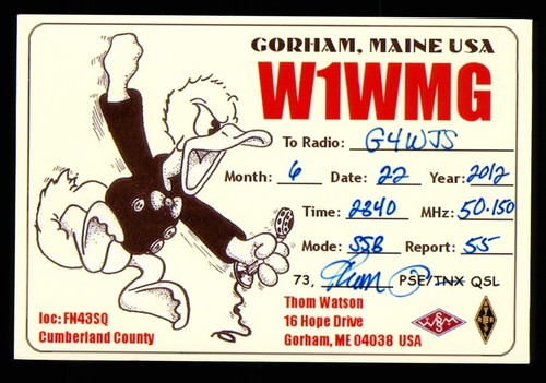 Qsl karte radio - 1, usa