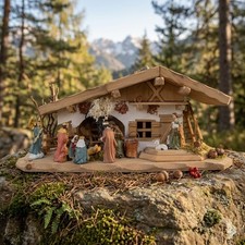 Traditionelle Weihnachtskrippe