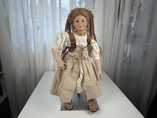 Künstlerpuppe Christel Flörchinger Porzellan Puppe 63 cm. Top Zustand  