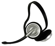 Grundig Stereo Head set Kopfhörer Bügel Kabel 2,30 meter Klinken Stecker silber