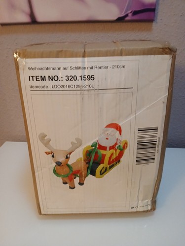 Aufblasbarer weihnachtsmann - aufblasbarer,
