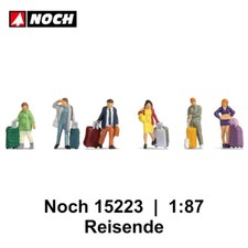 Reisende mit Koffer Menschen