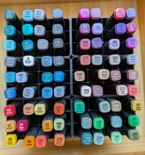 Deco Tray Bunt Faser Stifte 72 Stück Hobby Zeichnen Malen Mandala uvm Top Zustan