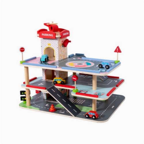 Holzspielzeug auto garage - holzspielzeug,