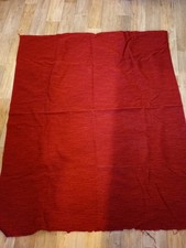 Grober Möbelstoff Rot Stoffrest