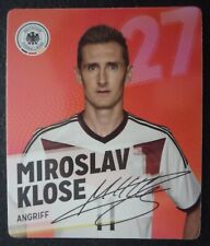 DFB Rewe Sammelkarte Nr. 27 Miroslav Klose Deutschland WM 2014