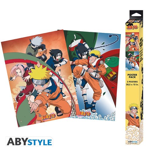 Naruto poster set chibi - naruto, poster-set: