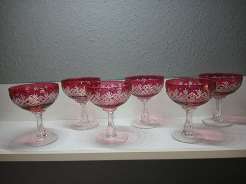 6er set antike sektschalen - 6er,