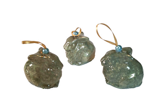 Osterhasen aus glas set - -,