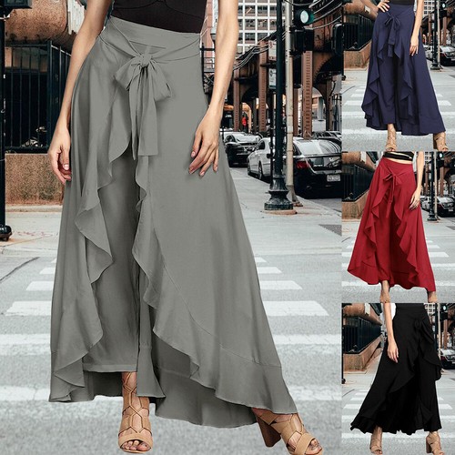 Damen chiffon hosenrock - chiffon,