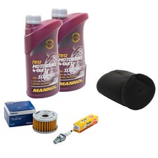 Öl 2L Wartung Set für Suzuki DR 500 S DR500 81-83 Luftfilter Ölfilter Zündkerze