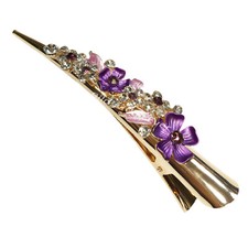 Flower metal rhinestone - metal, hair