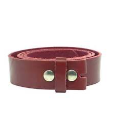 Wechselgürtel mit Druckknöpfe 4 cm breit bordeauxrot Rindsleder made in Germany
