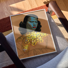 Vladimir Tretchikoff, The Chinese Girl, Green Lady, Reproduktion Retro Print