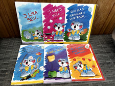 TABSIBÄR-Grußkarten mit coolen Sprüchen - 6er Set Neu aus Ladenauflösung