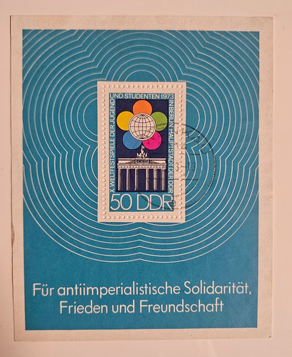 Ddr briefmarke weltfestspiele - ddr,