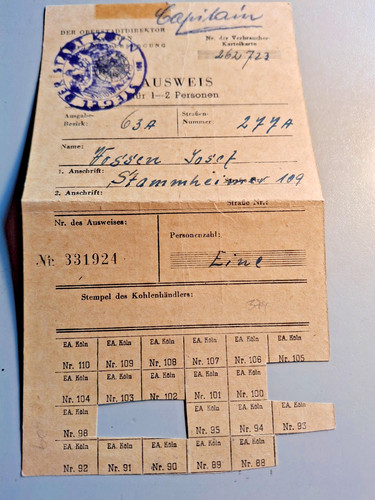Alte verbraucherkarte ausweis - alte,