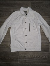 G-Star Raw Unisex Jeansjacke Gr. L (M) Weiß 100% Cotton 