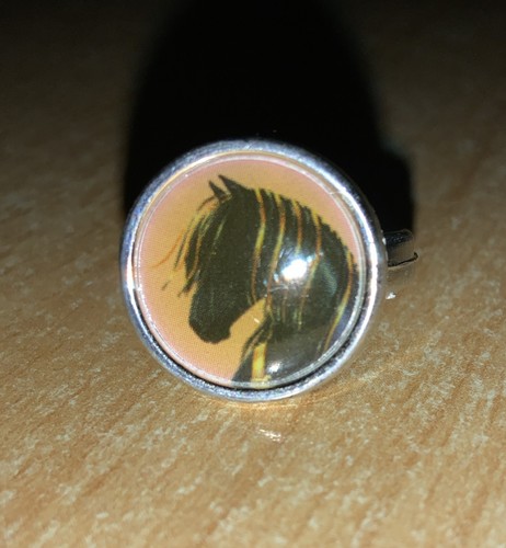 Fingerring mit pferdekopf - fingerring,