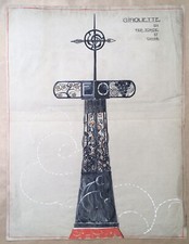 Zeichnung aquarell art déco - zeichnung,