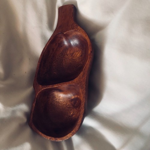 Teak obst schale - obst,