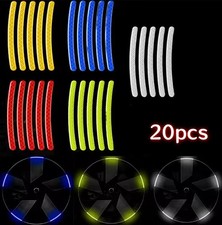 20x Leuchtaufkleber Reflektoren Fahrrad Aufkleber Kleidung selbstklebend Sticker