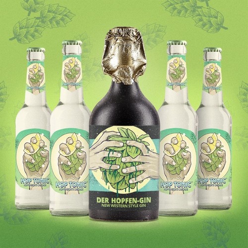 Hop hertl gin tonic set - &, set-