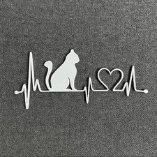 Katzen Deko Herzschlag