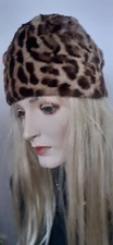 ECHT  GEPARD LEOPARD PILLBOX  KAPPE HUT GR.XS