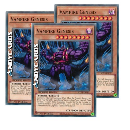 Vampire genesis speed - 3x,