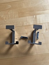 2 Garderobenhaken Garderobe Silber