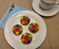 Kaufladen Zubehör, Kinderküche, Spielessen, Spielzeug, Kekse bunt 4st.