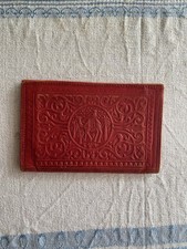 Portmonee Geldbörse Damen rot Leder Afrika Handarbeit -Kamel