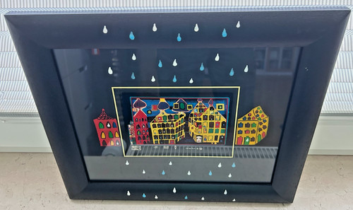 Hundertwasser gelbe häuser - hundertwasser,