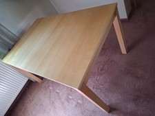 ausziehbarer Esstisch Holz / Furnier 140 x 90 / 185 x 90 / Ahorn scöner Tisch