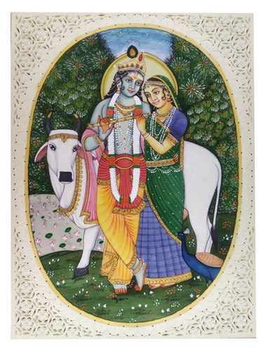 Malerei radha krishna feine - malerei,