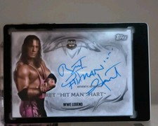 WWE Bret Hart Autogramm Karte