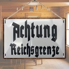 Blechschild Achtung