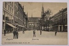Alte AK Liegnitz, Legnica, Großer Ring, Ladenstraße, Schlesien, gelaufen 1907