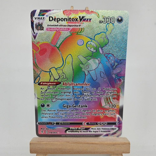 Pokemon karte deponitox vmax - pokemon, karte: